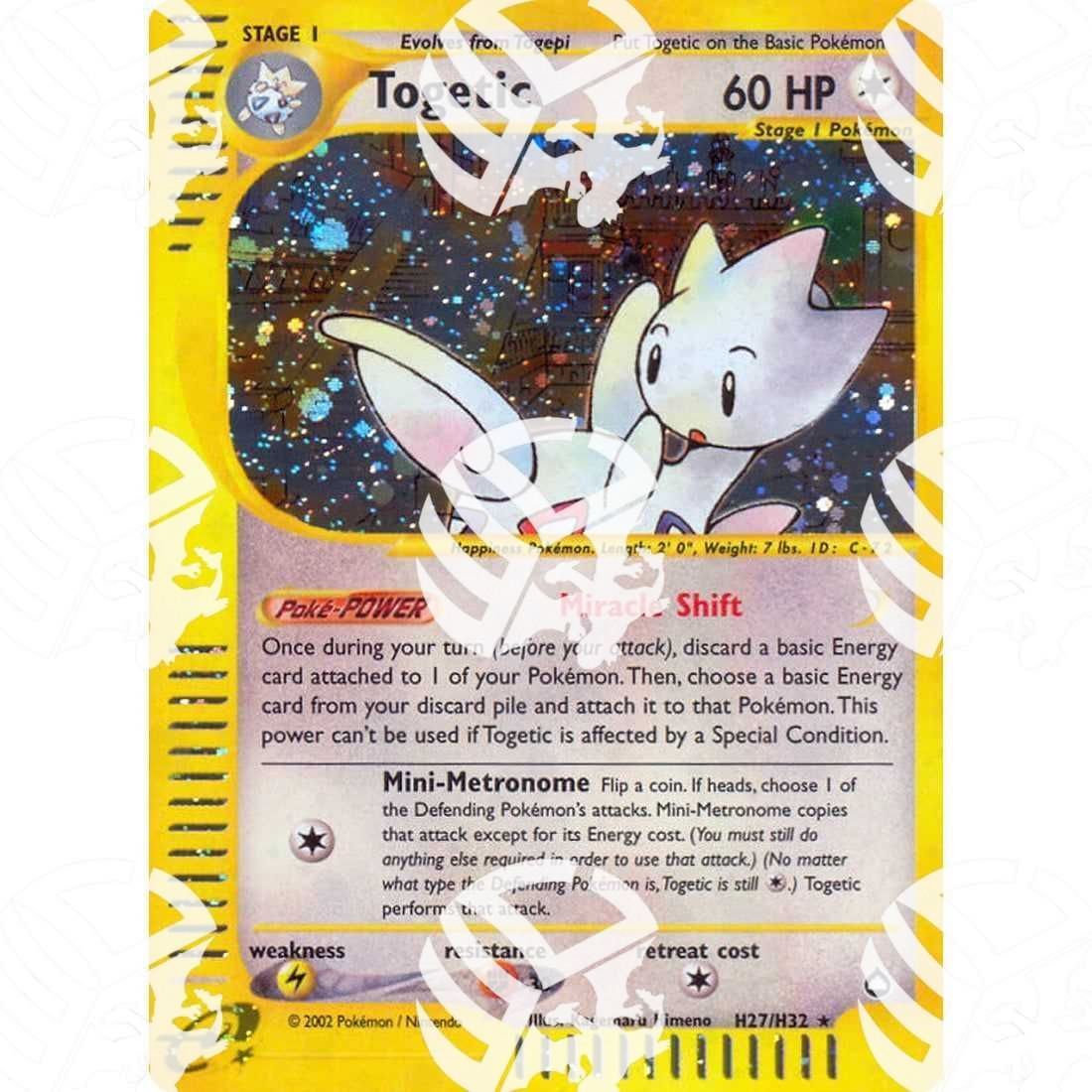 Aquapolis - Togetic - Holo Rare H27/H32 - Warcard - Aquapolis - Togetic - Holo Rare H27/H32 i prezzi più bassi sul mercato, solo da www.warcardshop.com! Carte singole, box, buste e mazzi.