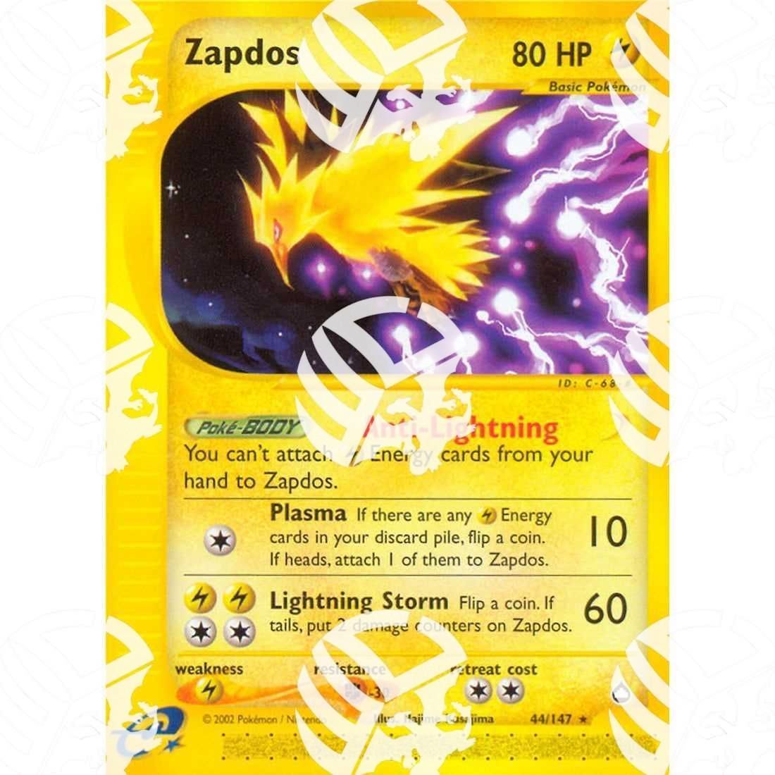 Aquapolis - Zapdos - 44/147 - Warcard - Aquapolis - Zapdos - 44/147 i prezzi più bassi sul mercato, solo da www.warcardshop.com! Carte singole, box, buste e mazzi.