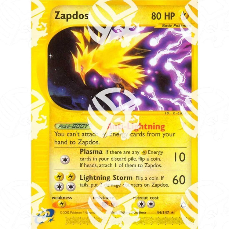 Aquapolis - Zapdos - 44/147 - Warcard - Aquapolis - Zapdos - 44/147 i prezzi più bassi sul mercato, solo da www.warcardshop.com! Carte singole, box, buste e mazzi.