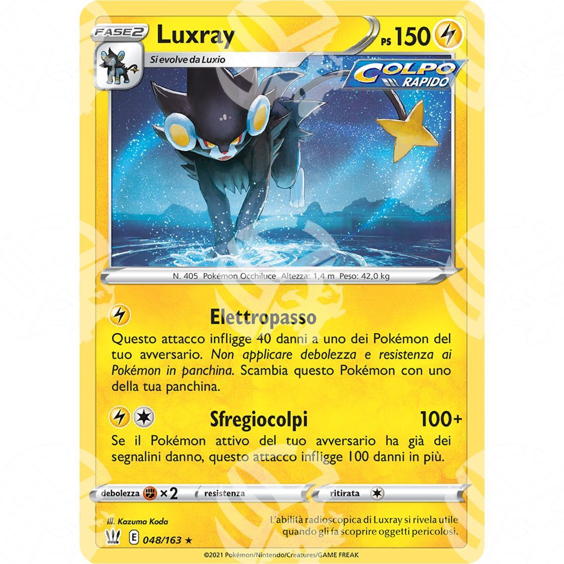 Stili di Lotta - Luxray - Holo Rare 48/163 - Warcard - Stili di Lotta - Luxray - Holo Rare 48/163 i prezzi più bassi sul mercato, solo da www.warcardshop.com! Carte singole, box, buste e mazzi.