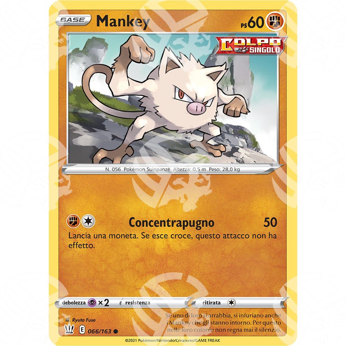 Stili di Lotta - Mankey - 66/163 - Warcard - Stili di Lotta - Mankey - 66/163 i prezzi più bassi sul mercato, solo da www.warcardshop.com! Carte singole, box, buste e mazzi.