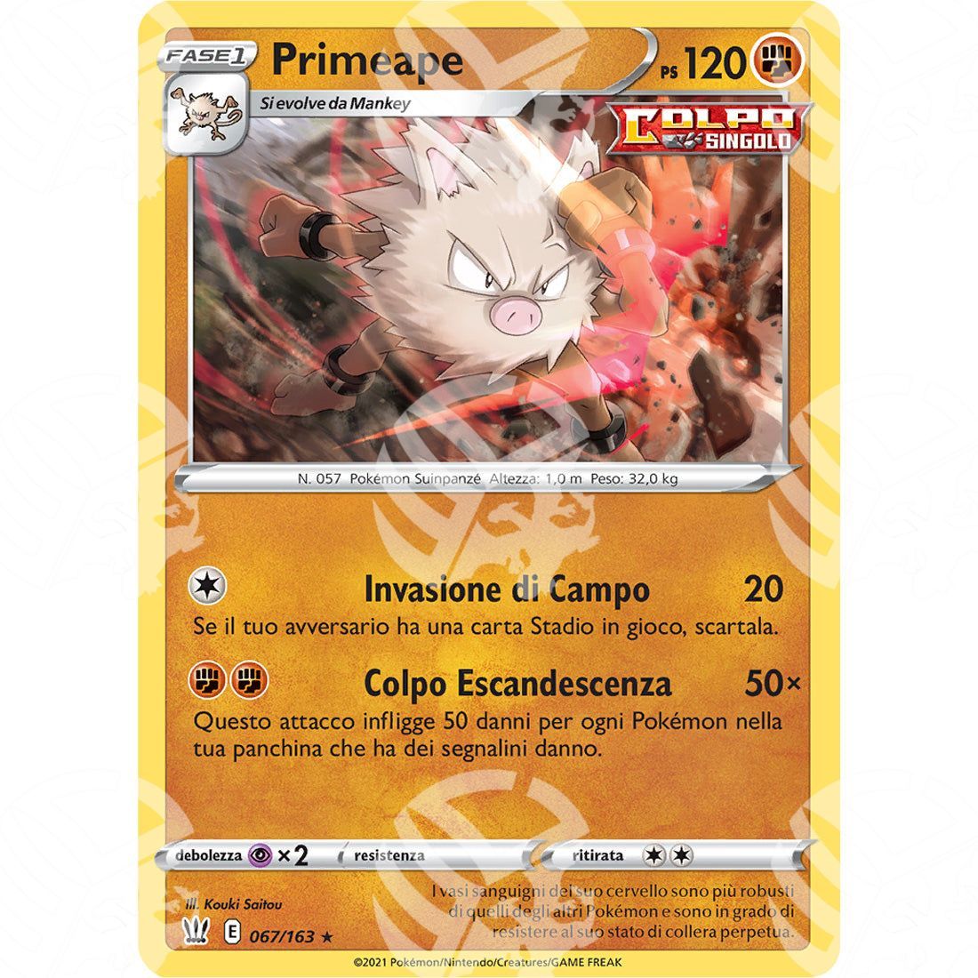 Stili di Lotta - Primeape - 67/163 - Warcard - Stili di Lotta - Primeape - 67/163 i prezzi più bassi sul mercato, solo da www.warcardshop.com! Carte singole, box, buste e mazzi.