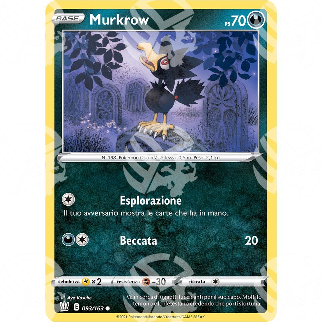 Stili di Lotta - Murkrow - 93/163 - Warcard - Stili di Lotta - Murkrow - 93/163 i prezzi più bassi sul mercato, solo da www.warcardshop.com! Carte singole, box, buste e mazzi.
