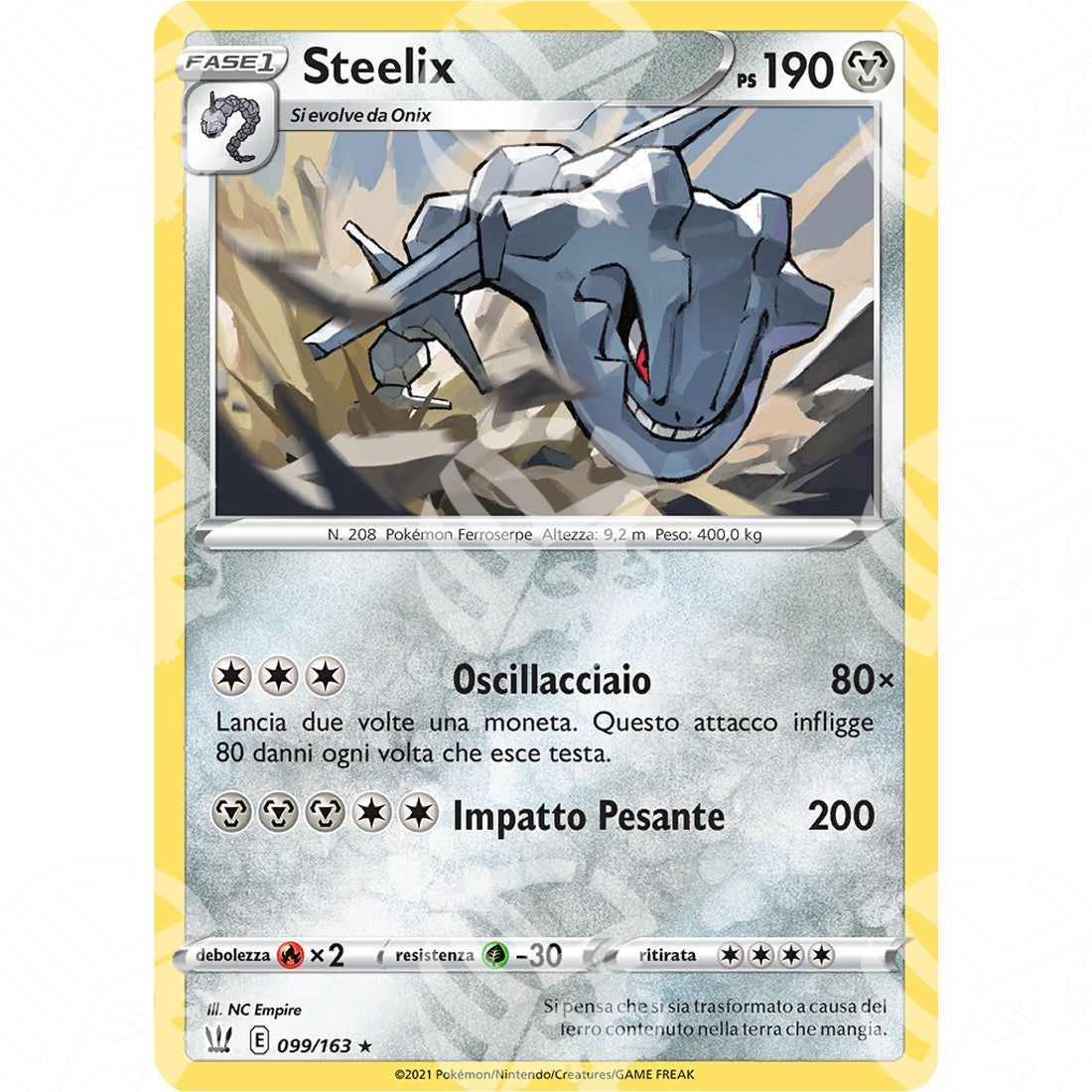 Stili di Lotta - Steelix - Holo Rare 99/163 - Warcard - Stili di Lotta - Steelix - Holo Rare 99/163 i prezzi più bassi sul mercato, solo da www.warcardshop.com! Carte singole, box, buste e mazzi.