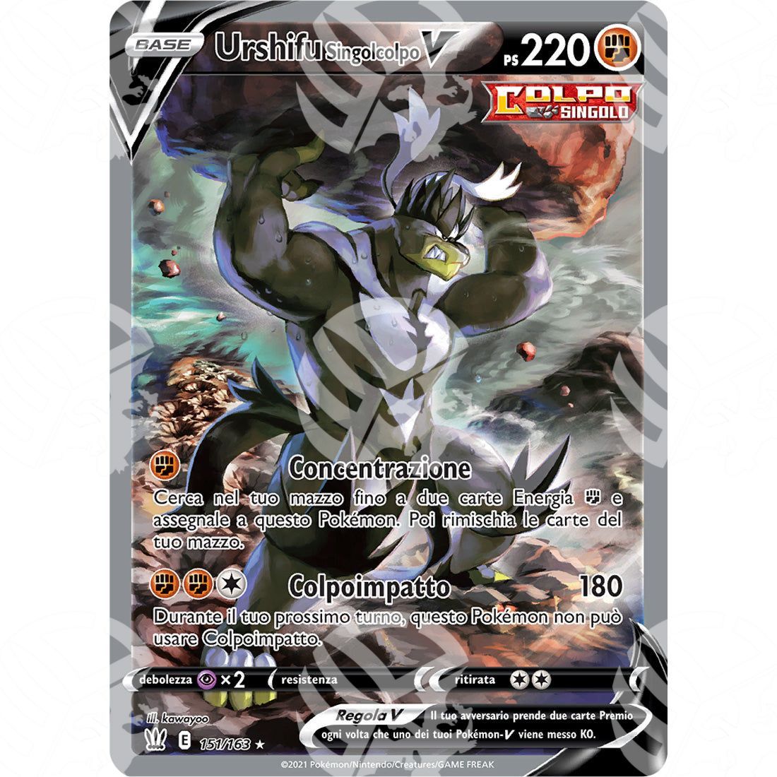 Stili di Lotta - Single Strike Urshifu V - 151/163 - Warcard - Stili di Lotta - Single Strike Urshifu V - 151/163 i prezzi più bassi sul mercato, solo da www.warcardshop.com! Carte singole, box, buste e mazzi.
