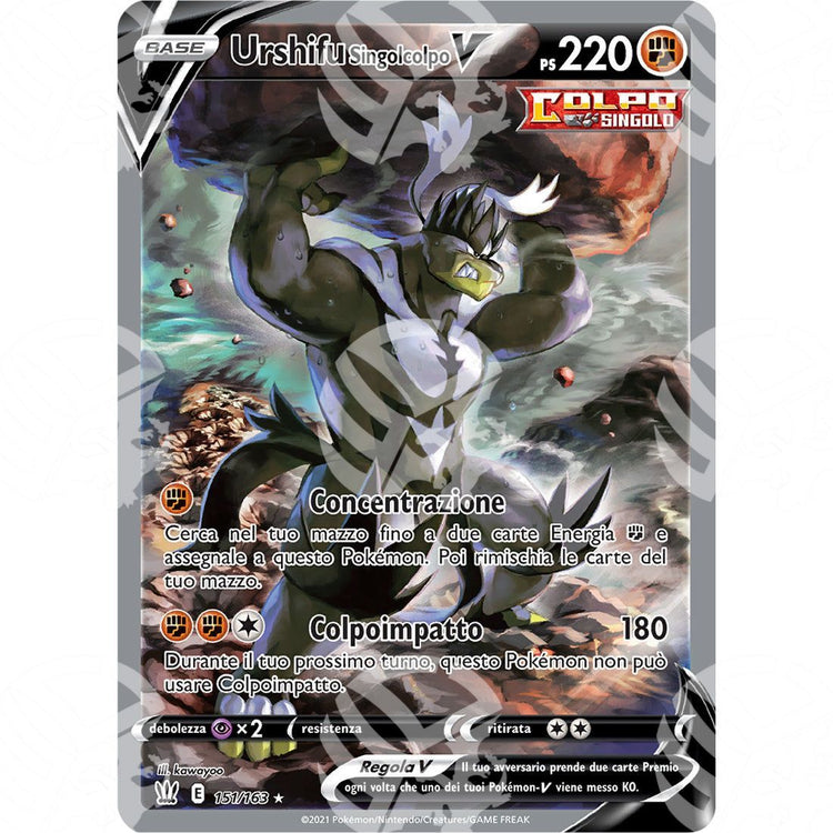 Stili di Lotta - Single Strike Urshifu V - 151/163 - Warcard - Stili di Lotta - Single Strike Urshifu V - 151/163 i prezzi più bassi sul mercato, solo da www.warcardshop.com! Carte singole, box, buste e mazzi.