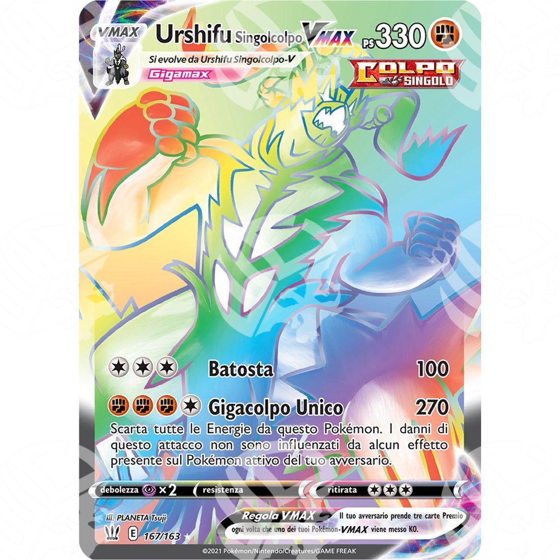 Stili di Lotta - Single Strike Urshifu VMAX - Secret Rare 167/163 - Warcard - Stili di Lotta - Single Strike Urshifu VMAX - Secret Rare 167/163 i prezzi più bassi sul mercato, solo da www.warcardshop.com! Carte singole, box, buste e mazzi.