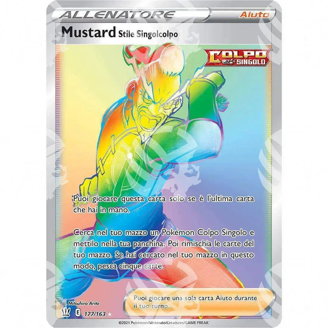 Stili di Lotta - Single Strike Stance Mustard - Secret Rare 177/163 - Warcard - Stili di Lotta - Single Strike Stance Mustard - Secret Rare 177/163 i prezzi più bassi sul mercato, solo da www.warcardshop.com! Carte singole, box, buste e mazzi.