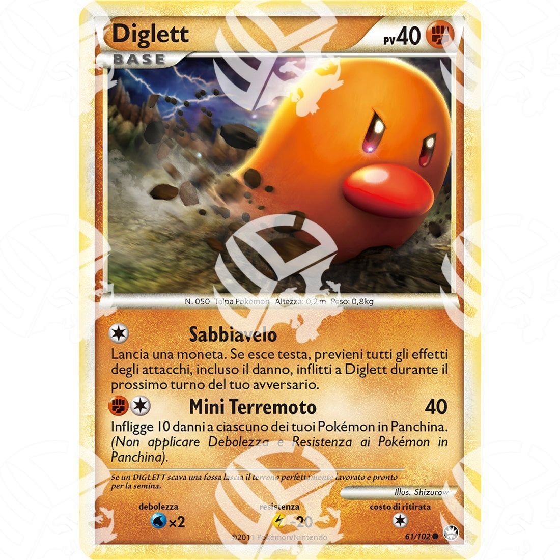 Battaglie Trionfali - Diglett - 61/102 - Warcard -  -  - Battaglie Trionfali - Diglett - 61/102 - Warcard - Battaglie Trionfali - Diglett - 61/102 i prezzi più bassi sul mercato, solo da www.warcardshop.com! Carte singole, box, buste e mazzi.