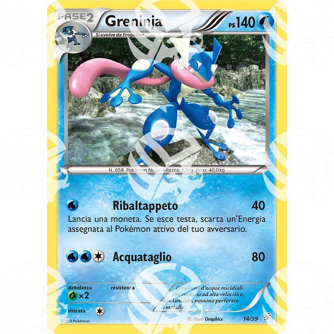Benvenuti a Kalos - Greninja - Holo Theme Deck 14/39 - Warcard -  -  - Benvenuti a Kalos - Greninja - Holo Theme Deck 14/39 - Warcard - Benvenuti a Kalos - Greninja - Holo Theme Deck 14/39 i prezzi più bassi sul mercato, solo da www.warcardshop.com! Carte singole, box, buste e mazzi.