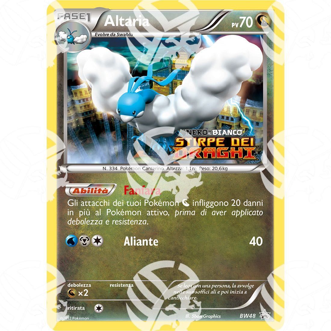 Black Star Promos - BW - Altaria - Prerelease BW48 - Warcard -  -  - Black Star Promos - BW - Altaria - Prerelease BW48 - Warcard - Black Star Promos - BW - Altaria - Prerelease BW48 i prezzi più bassi sul mercato, solo da www.warcardshop.com! Carte singole, box, buste e mazzi.