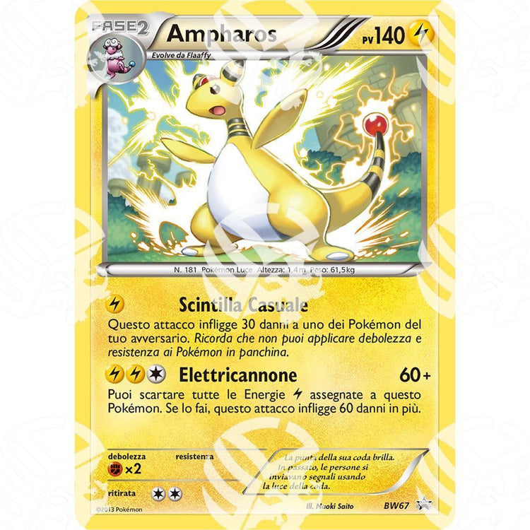 Black Star Promos - BW - Ampharos - Holo Promo BW67 - Warcard -  -  - Black Star Promos - BW - Ampharos - Holo Promo BW67 - Warcard - Black Star Promos - BW - Ampharos - Holo Promo BW67 i prezzi più bassi sul mercato, solo da www.warcardshop.com! Carte singole, box, buste e mazzi.