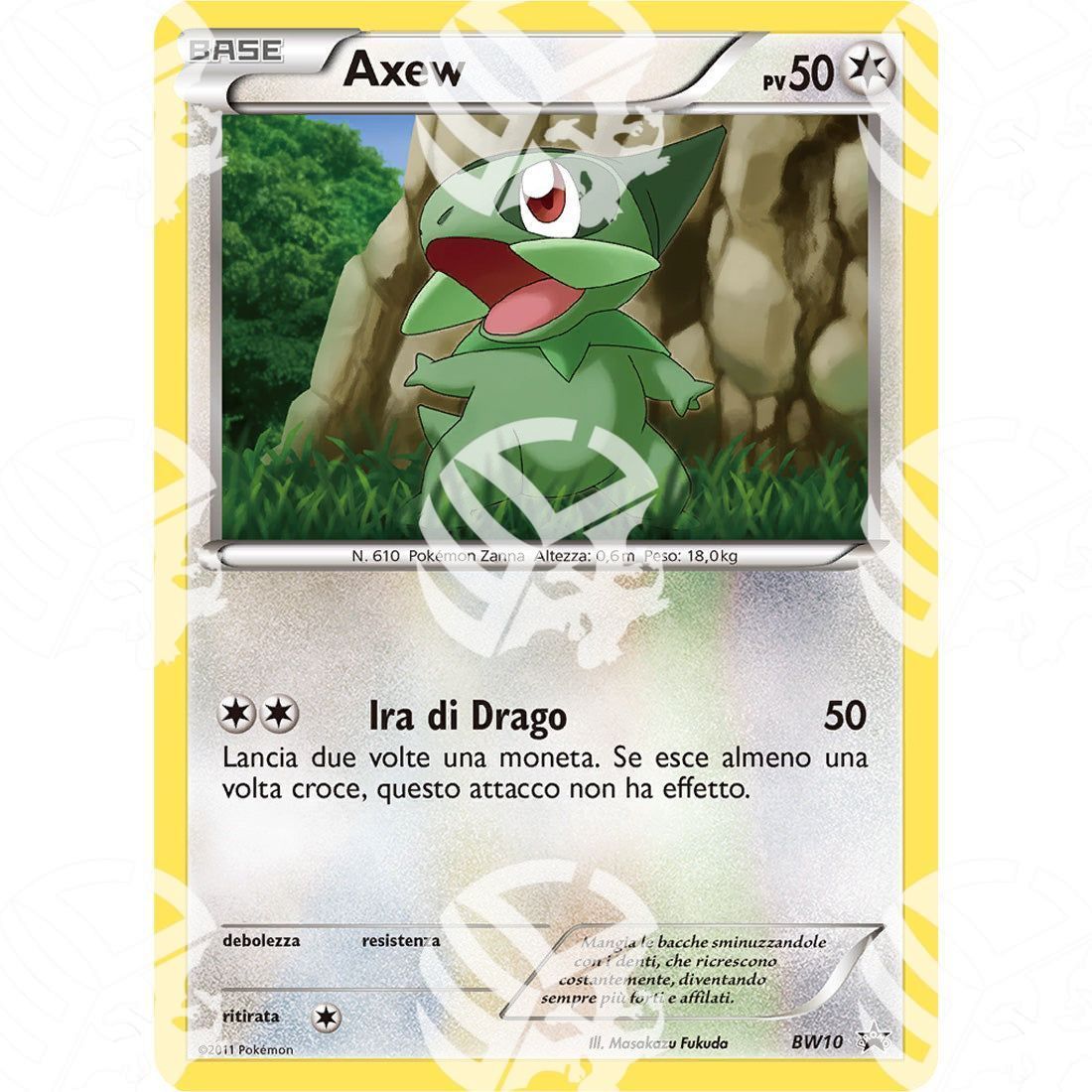 Black Star Promos - BW - Axew - Holo Promo BW10 - Warcard -  -  - Black Star Promos - BW - Axew - Holo Promo BW10 - Warcard - Black Star Promos - BW - Axew - Holo Promo BW10 i prezzi più bassi sul mercato, solo da www.warcardshop.com! Carte singole, box, buste e mazzi.