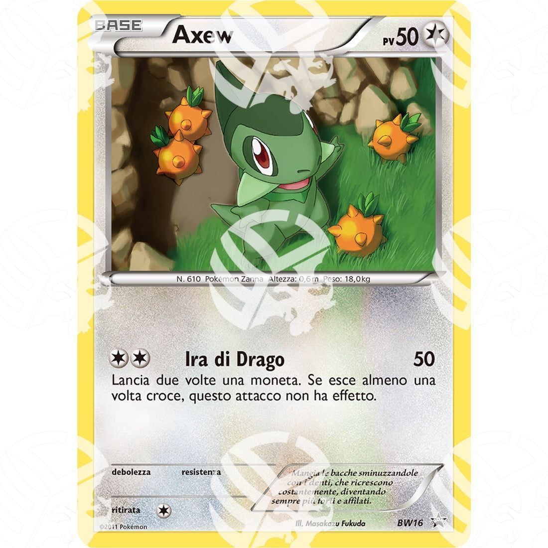 Black Star Promos - BW - Axew - Holo Promo BW16 - Warcard -  -  - Black Star Promos - BW - Axew - Holo Promo BW16 - Warcard - Black Star Promos - BW - Axew - Holo Promo BW16 i prezzi più bassi sul mercato, solo da www.warcardshop.com! Carte singole, box, buste e mazzi.
