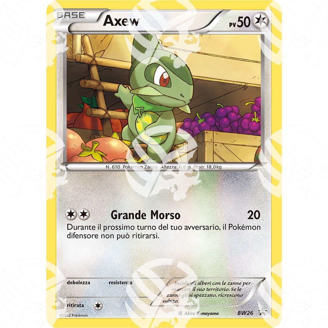 Black Star Promos - BW - Axew - Holo Promo BW26 - Warcard -  -  - Black Star Promos - BW - Axew - Holo Promo BW26 - Warcard - Black Star Promos - BW - Axew - Holo Promo BW26 i prezzi più bassi sul mercato, solo da www.warcardshop.com! Carte singole, box, buste e mazzi.