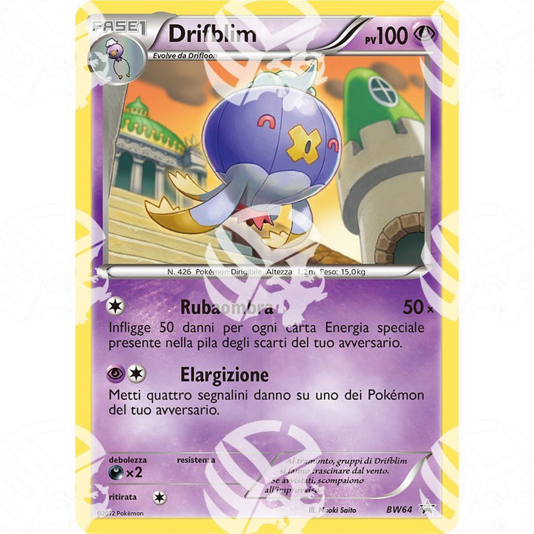Black Star Promos - BW - Drifblim - Holo Promo BW64 - Warcard -  -  - Black Star Promos - BW - Drifblim - Holo Promo BW64 - Warcard - Black Star Promos - BW - Drifblim - Holo Promo BW64 i prezzi più bassi sul mercato, solo da www.warcardshop.com! Carte singole, box, buste e mazzi.