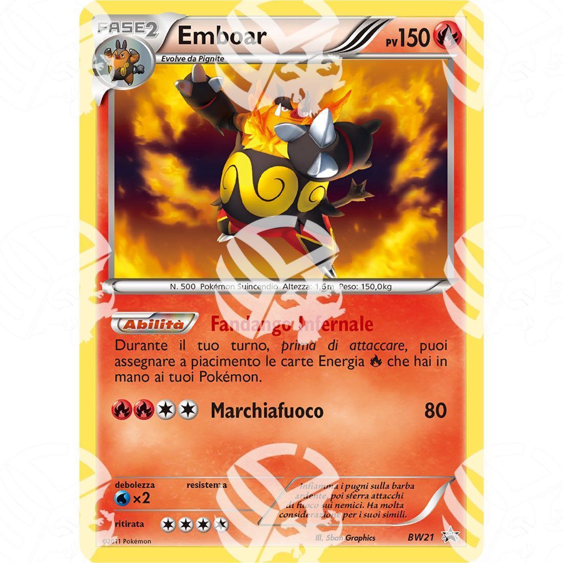 Black Star Promos - BW - Emboar - Holo Promo BW21 - Warcard -  -  - Black Star Promos - BW - Emboar - Holo Promo BW21 - Warcard - Black Star Promos - BW - Emboar - Holo Promo BW21 i prezzi più bassi sul mercato, solo da www.warcardshop.com! Carte singole, box, buste e mazzi.