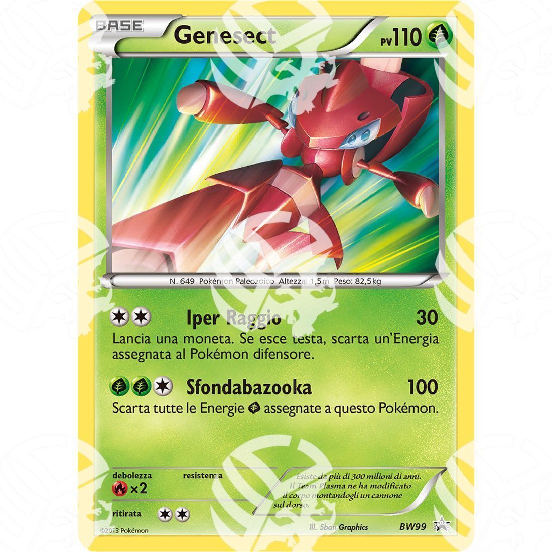 Black Star Promos - BW - Genesect - Holo Promo BW99 - Warcard -  -  - Black Star Promos - BW - Genesect - Holo Promo BW99 - Warcard - Black Star Promos - BW - Genesect - Holo Promo BW99 i prezzi più bassi sul mercato, solo da www.warcardshop.com! Carte singole, box, buste e mazzi.