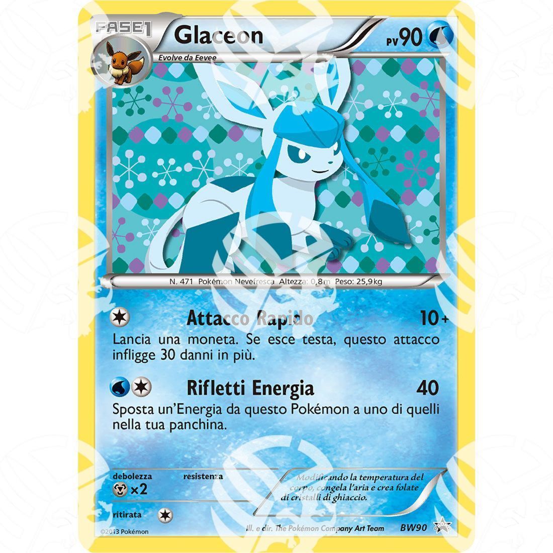 Black Star Promos - BW - Glaceon - Holo Promo BW90 - Warcard -  -  - Black Star Promos - BW - Glaceon - Holo Promo BW90 - Warcard - Black Star Promos - BW - Glaceon - Holo Promo BW90 i prezzi più bassi sul mercato, solo da www.warcardshop.com! Carte singole, box, buste e mazzi.