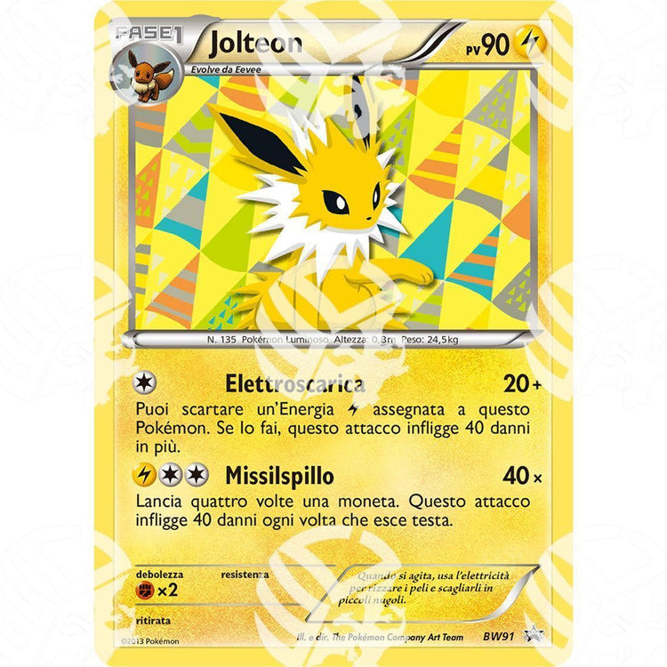 Black Star Promos - BW - Jolteon - Holo Promo BW91 - Warcard -  -  - Black Star Promos - BW - Jolteon - Holo Promo BW91 - Warcard - Black Star Promos - BW - Jolteon - Holo Promo BW91 i prezzi più bassi sul mercato, solo da www.warcardshop.com! Carte singole, box, buste e mazzi.