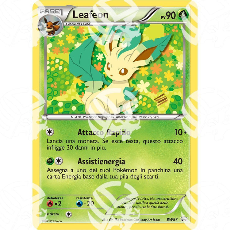Black Star Promos - BW - Leafeon - Holo Promo BW87 - Warcard -  -  - Black Star Promos - BW - Leafeon - Holo Promo BW87 - Warcard - Black Star Promos - BW - Leafeon - Holo Promo BW87 i prezzi più bassi sul mercato, solo da www.warcardshop.com! Carte singole, box, buste e mazzi.