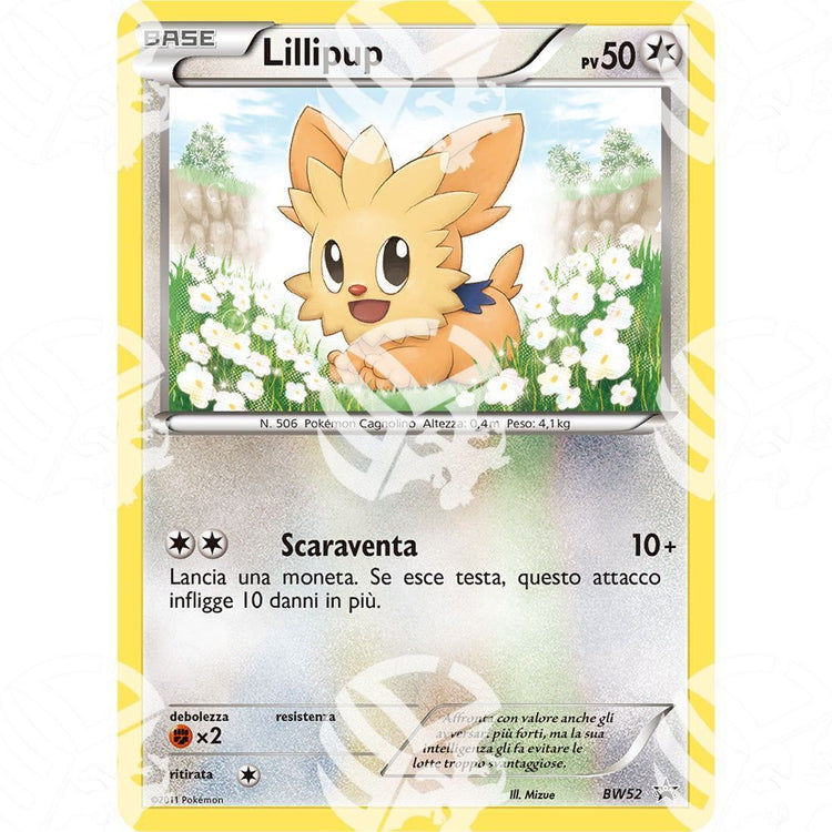Black Star Promos - BW - Lillipup - Reverse Holo BW52 - Warcard -  -  - Black Star Promos - BW - Lillipup - Reverse Holo BW52 - Warcard - Black Star Promos - BW - Lillipup - Reverse Holo BW52 i prezzi più bassi sul mercato, solo da www.warcardshop.com! Carte singole, box, buste e mazzi.