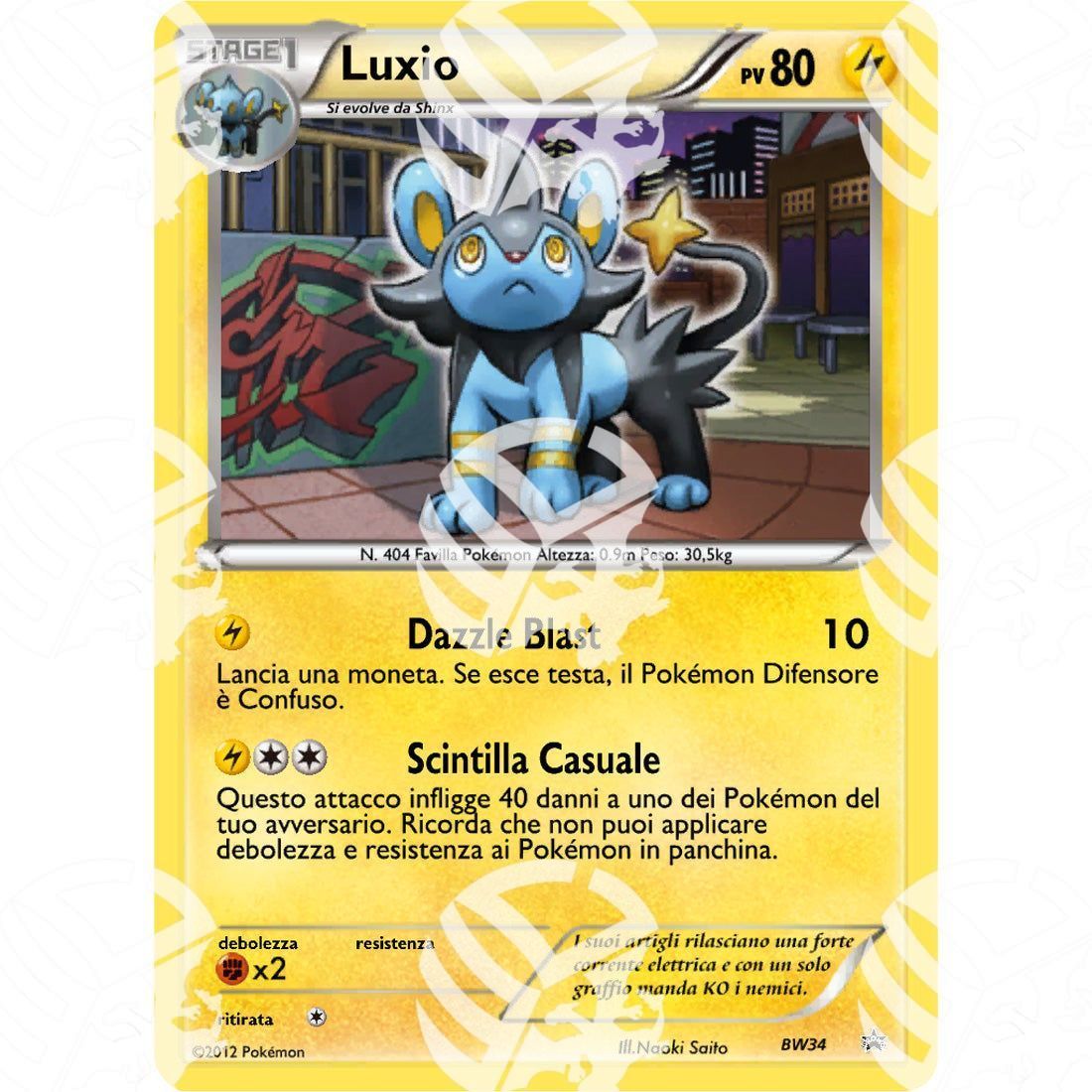 Black Star Promos - BW - Luxio - Cosmos Holo Promo |  BW34 - Warcard -  -  - Black Star Promos - BW - Luxio - Cosmos Holo Promo |  BW34 - Warcard - Black Star Promos - BW - Luxio - Cosmos Holo Promo | BW34 i prezzi più bassi sul mercato, solo da www.warcardshop.com! Carte singole, box, buste e mazzi.
