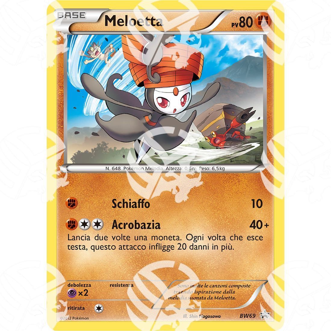 Black Star Promos - BW - Meloetta - Holo Promo BW69 - Warcard -  -  - Black Star Promos - BW - Meloetta - Holo Promo BW69 - Warcard - Black Star Promos - BW - Meloetta - Holo Promo BW69 i prezzi più bassi sul mercato, solo da www.warcardshop.com! Carte singole, box, buste e mazzi.