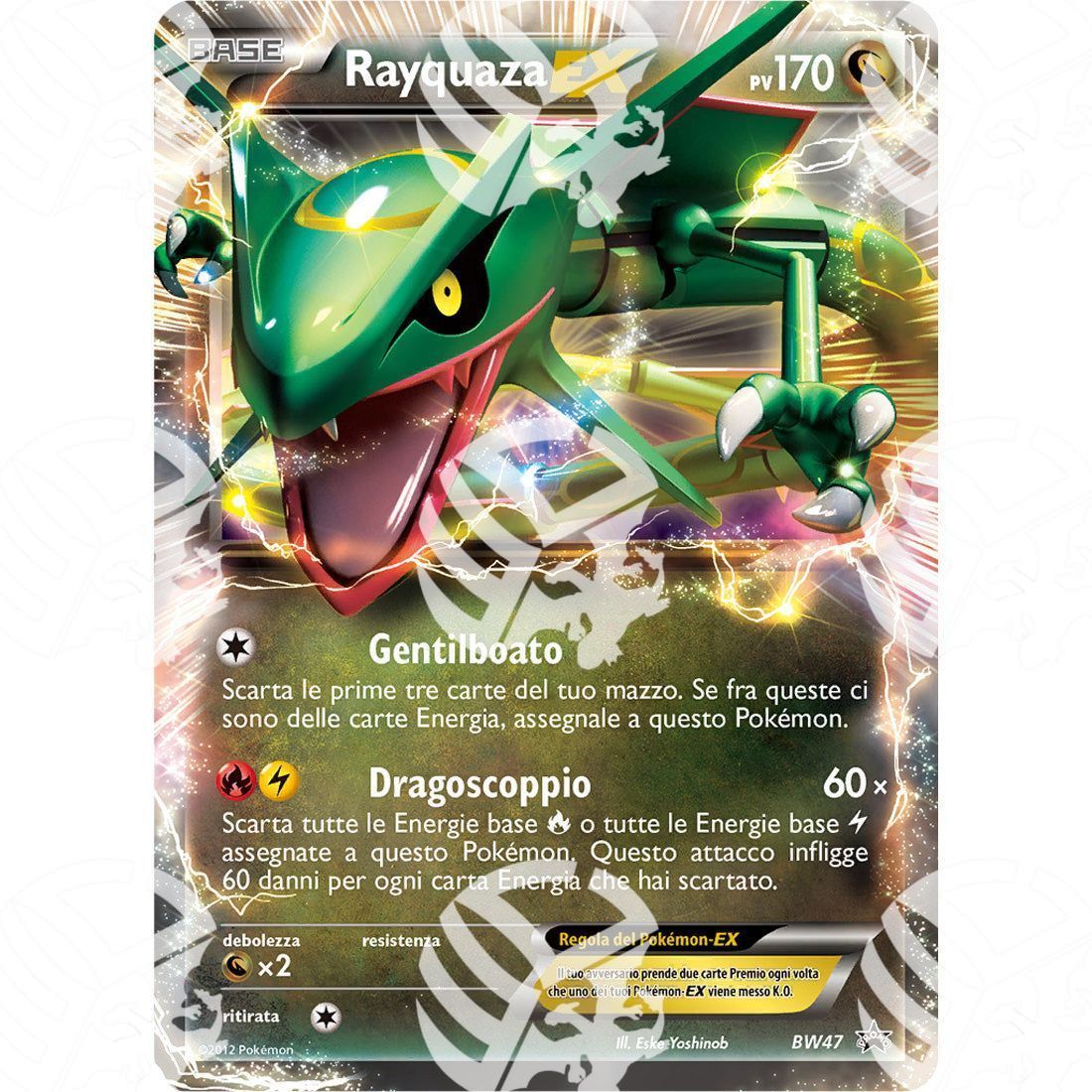 Black Star Promos - BW - Rayquaza-EX - Holo Promo BW47 - Warcard -  -  - Black Star Promos - BW - Rayquaza-EX - Holo Promo BW47 - Warcard - Black Star Promos - BW - Rayquaza-EX - Holo Promo BW47 i prezzi più bassi sul mercato, solo da www.warcardshop.com! Carte singole, box, buste e mazzi.