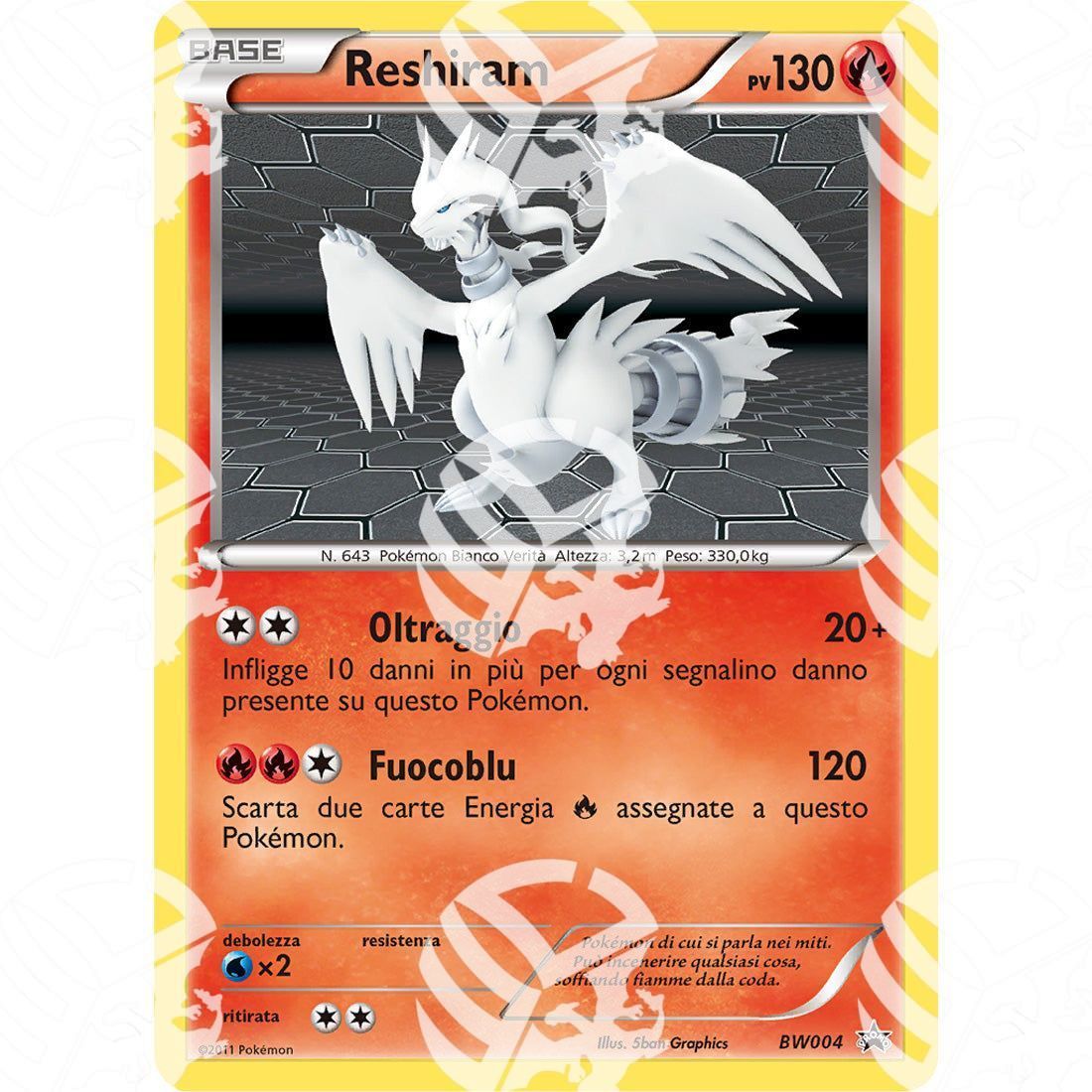 Black Star Promos - BW - Reshiram - Holo Promo BW004 - Warcard -  -  - Black Star Promos - BW - Reshiram - Holo Promo BW004 - Warcard - Black Star Promos - BW - Reshiram - Holo Promo BW004 i prezzi più bassi sul mercato, solo da www.warcardshop.com! Carte singole, box, buste e mazzi.