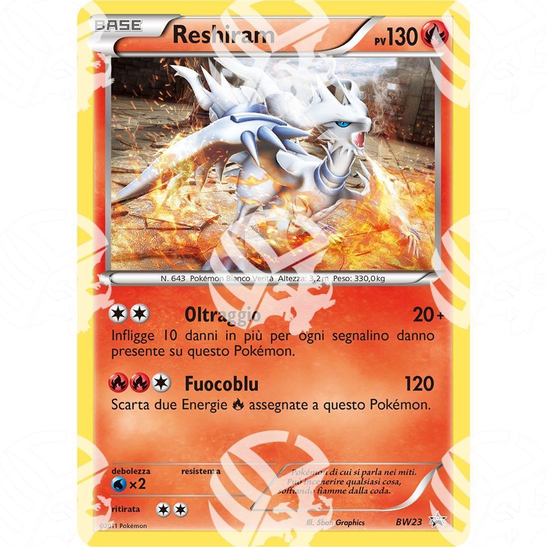 Black Star Promos - BW - Reshiram - Holo Promo BW23 - Warcard -  -  - Black Star Promos - BW - Reshiram - Holo Promo BW23 - Warcard - Black Star Promos - BW - Reshiram - Holo Promo BW23 i prezzi più bassi sul mercato, solo da www.warcardshop.com! Carte singole, box, buste e mazzi.
