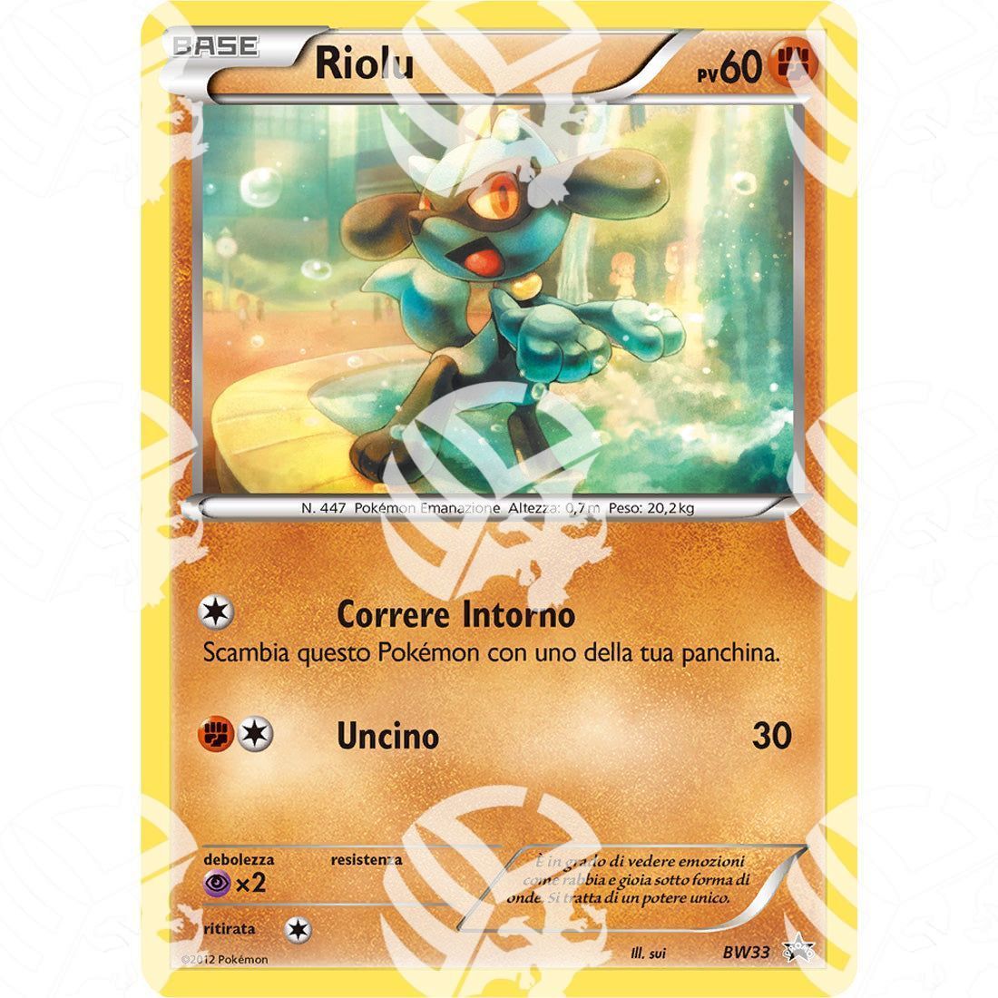 Black Star Promos - BW - Riolu - Cosmos Holo Promo | BW33 - Warcard -  -  - Black Star Promos - BW - Riolu - Cosmos Holo Promo | BW33 - Warcard - Black Star Promos - BW - Riolu - Cosmos Holo Promo | BW33 i prezzi più bassi sul mercato, solo da www.warcardshop.com! Carte singole, box, buste e mazzi.