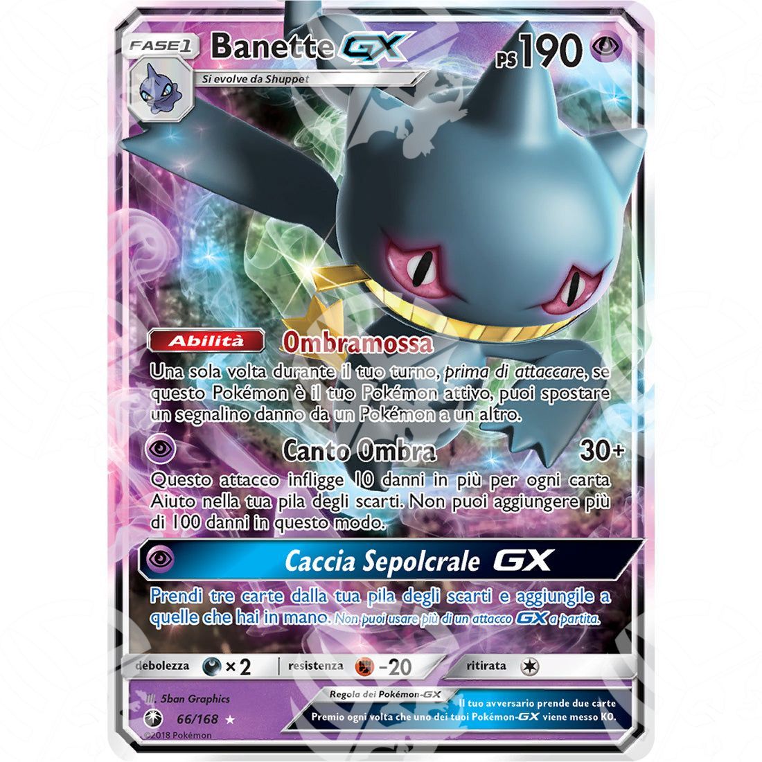 Tempesta Astrale - Banette GX - Holo Rare 66/168 - Warcard - Tempesta Astrale - Banette GX - Holo Rare 66/168 i prezzi più bassi sul mercato, solo da www.warcardshop.com! Carte singole, box, buste e mazzi.