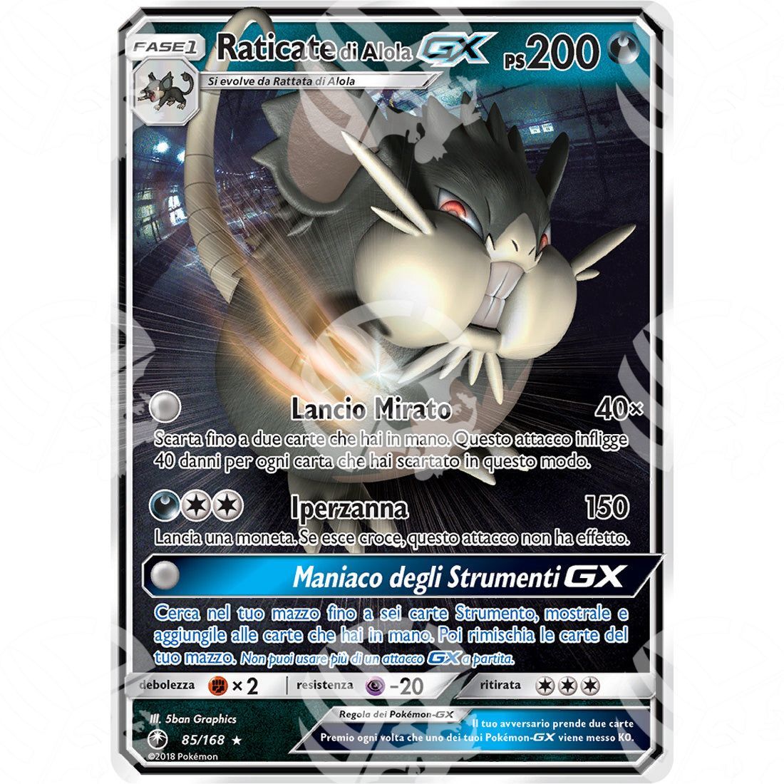 Tempesta Astrale - Alolan Raticate GX - Holo Rare 85/168 - Warcard - Tempesta Astrale - Alolan Raticate GX - Holo Rare 85/168 i prezzi più bassi sul mercato, solo da www.warcardshop.com! Carte singole, box, buste e mazzi.