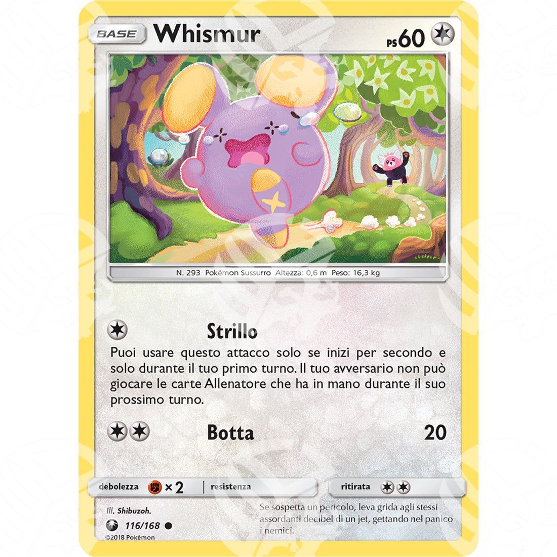 Tempesta Astrale - Whismur - 116/168 - Warcard - Tempesta Astrale - Whismur - 116/168 i prezzi più bassi sul mercato, solo da www.warcardshop.com! Carte singole, box, buste e mazzi.