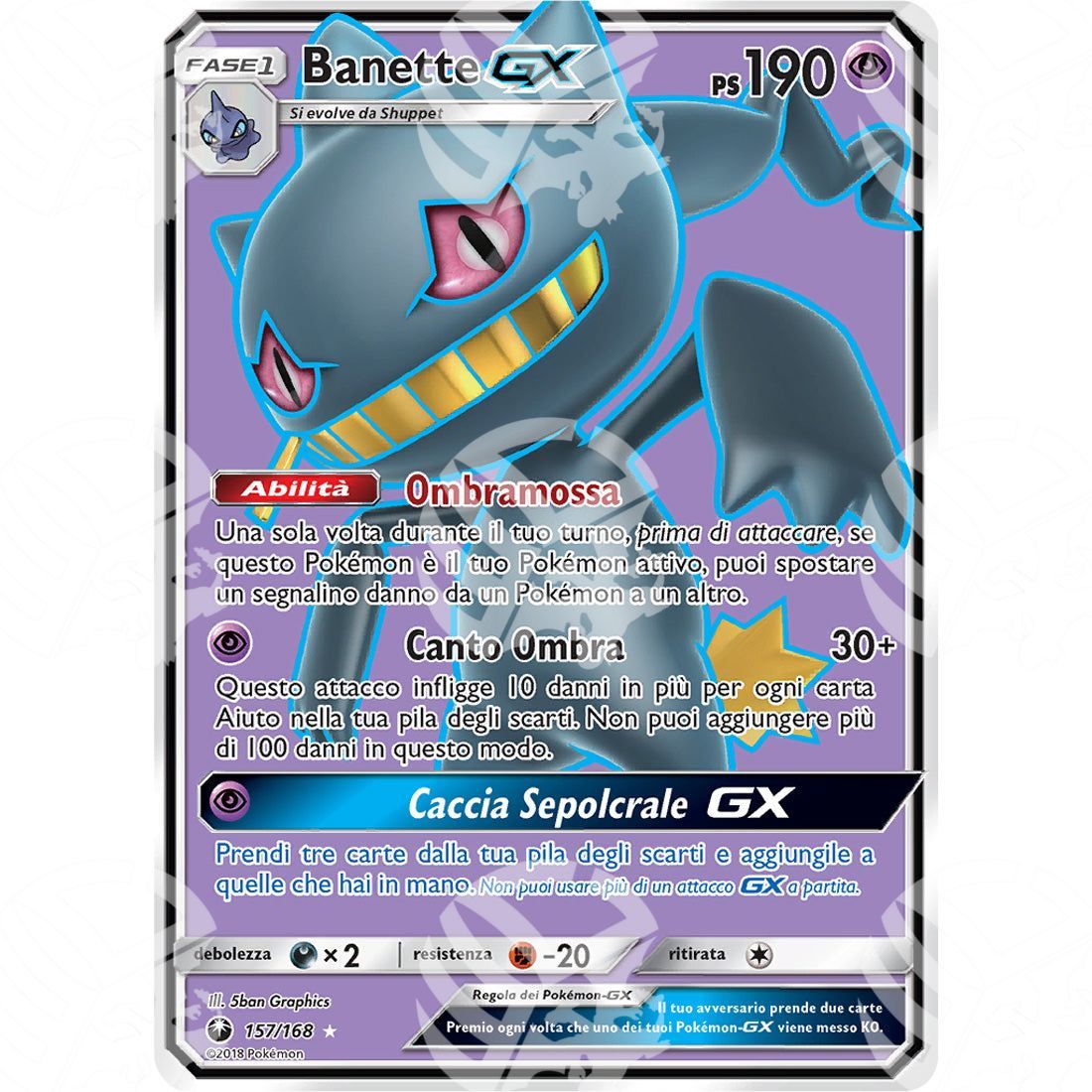 Tempesta Astrale - Banette GX - Ultra Rare 157/168 - Warcard - Tempesta Astrale - Banette GX - Ultra Rare 157/168 i prezzi più bassi sul mercato, solo da www.warcardshop.com! Carte singole, box, buste e mazzi.