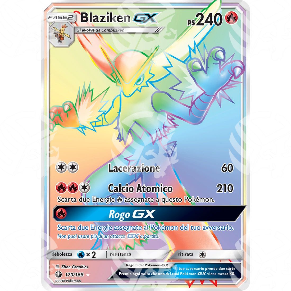 Tempesta Astrale - Blaziken GX - Rainbow Rare 170/168 - Warcard - Tempesta Astrale - Blaziken GX - Rainbow Rare 170/168 i prezzi più bassi sul mercato, solo da www.warcardshop.com! Carte singole, box, buste e mazzi.
