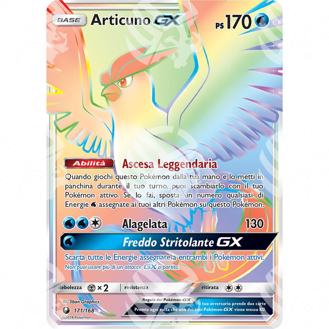Tempesta Astrale - Articuno GX - Rainbow Rare 171/168 - Warcard - Tempesta Astrale - Articuno GX - Rainbow Rare 171/168 i prezzi più bassi sul mercato, solo da www.warcardshop.com! Carte singole, box, buste e mazzi.