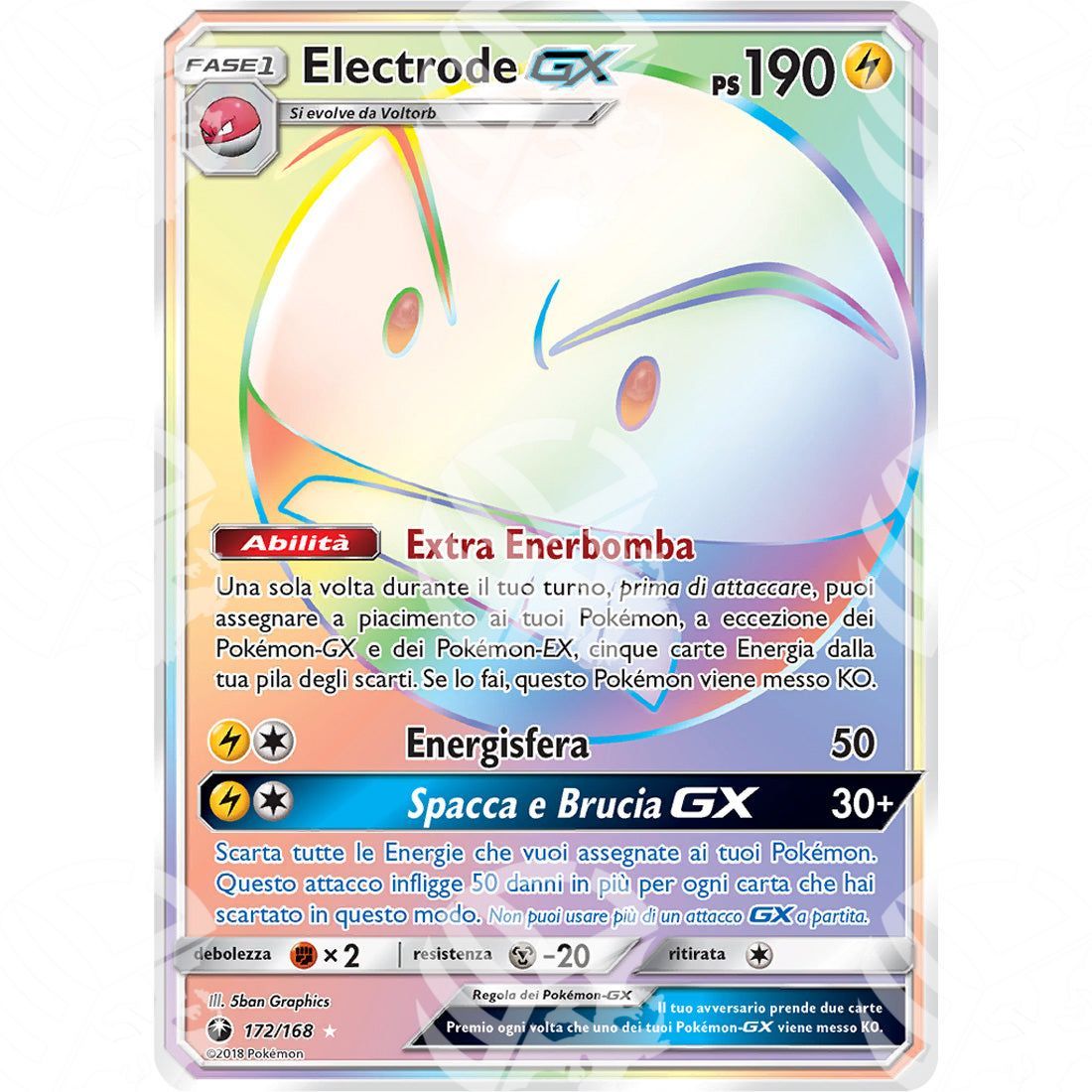 Tempesta Astrale - Electrode GX - Rainbow Rare 172/168 - Warcard - Tempesta Astrale - Electrode GX - Rainbow Rare 172/168 i prezzi più bassi sul mercato, solo da www.warcardshop.com! Carte singole, box, buste e mazzi.