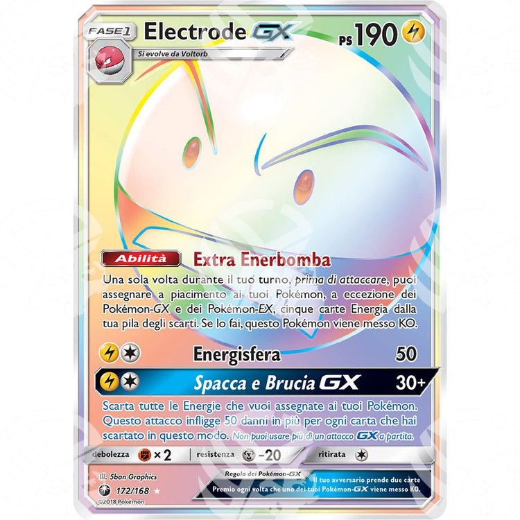 Tempesta Astrale - Electrode GX - Rainbow Rare 172/168 - Warcard - Tempesta Astrale - Electrode GX - Rainbow Rare 172/168 i prezzi più bassi sul mercato, solo da www.warcardshop.com! Carte singole, box, buste e mazzi.
