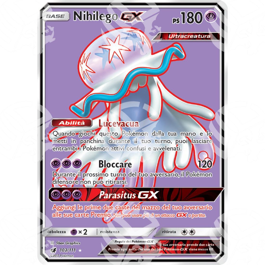 Invasione Scarlatta - Nihilego GX - Ultra Rare 103/111 - Warcard - Invasione Scarlatta - Nihilego GX - Ultra Rare 103/111 i prezzi più bassi sul mercato, solo da www.warcardshop.com! Carte singole, box, buste e mazzi.