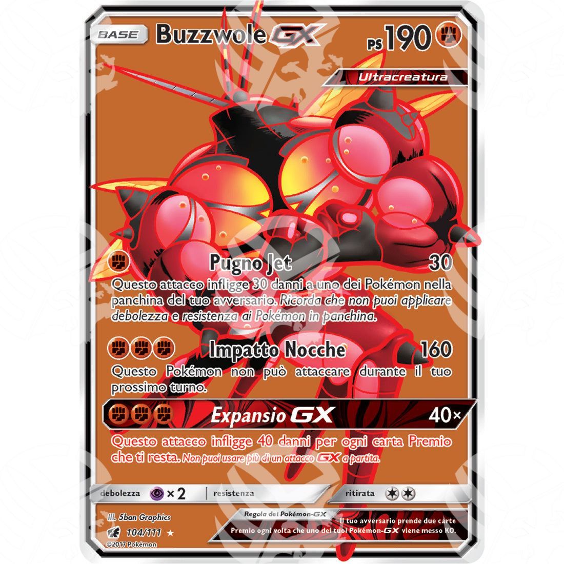 Invasione Scarlatta - Buzzwole GX - Ultra Rare 104/111 - Warcard - Invasione Scarlatta - Buzzwole GX - Ultra Rare 104/111 i prezzi più bassi sul mercato, solo da www.warcardshop.com! Carte singole, box, buste e mazzi.