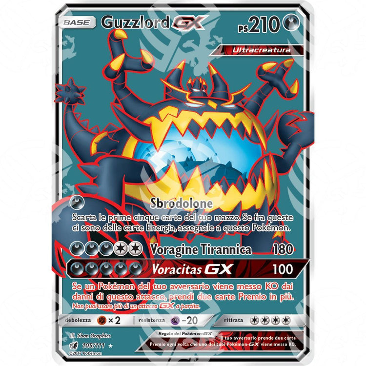 Invasione Scarlatta - Guzzlord GX - Ultra Rare 105/111 - Warcard - Invasione Scarlatta - Guzzlord GX - Ultra Rare 105/111 i prezzi più bassi sul mercato, solo da www.warcardshop.com! Carte singole, box, buste e mazzi.