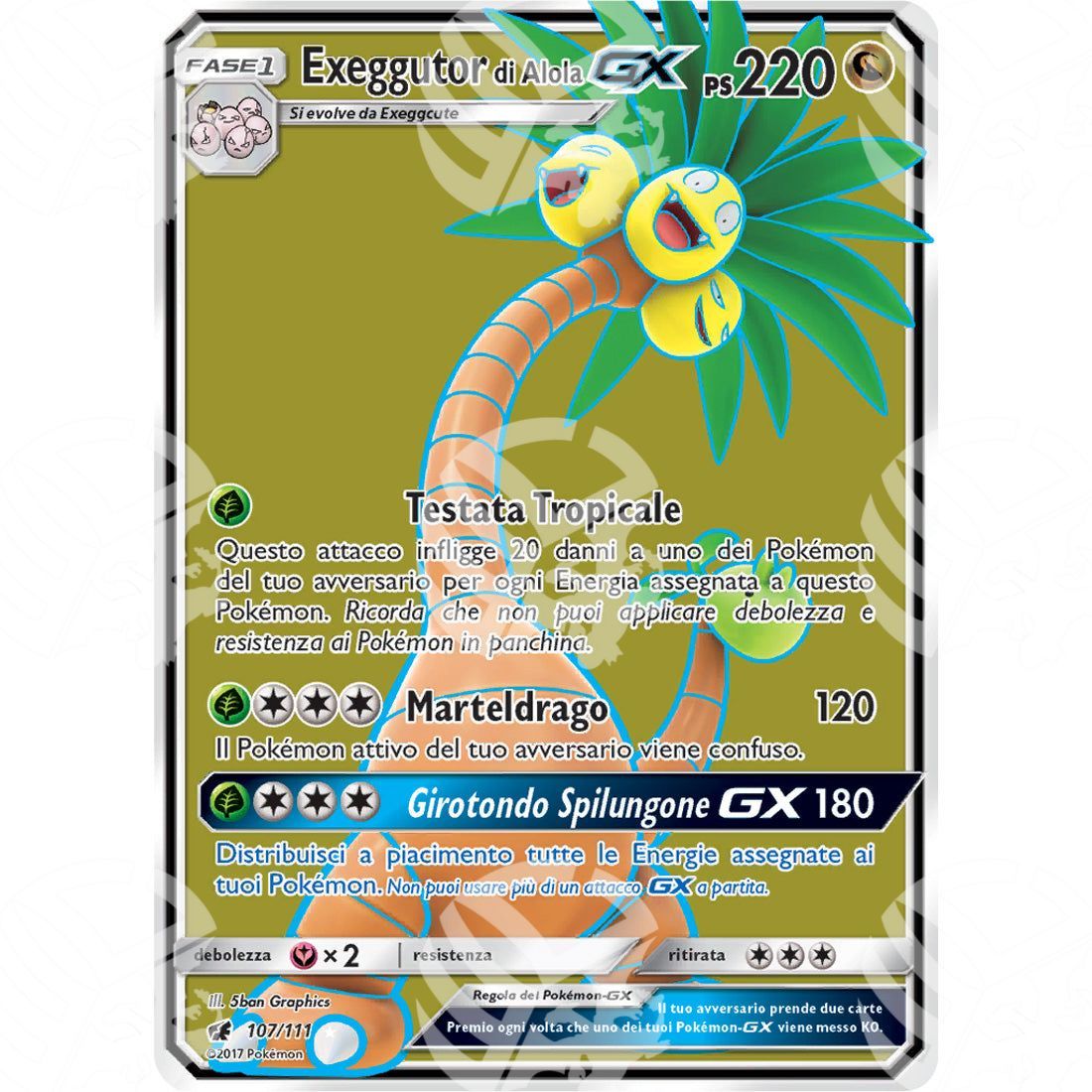 Invasione Scarlatta - Alolan Exeggutor GX - Ultra Rare 107/111 - Warcard - Invasione Scarlatta - Alolan Exeggutor GX - Ultra Rare 107/111 i prezzi più bassi sul mercato, solo da www.warcardshop.com! Carte singole, box, buste e mazzi.