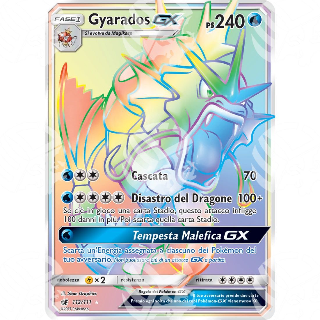 Invasione Scarlatta - Gyarados GX - Rainbow Rare 112/111 - Warcard - Invasione Scarlatta - Gyarados GX - Rainbow Rare 112/111 i prezzi più bassi sul mercato, solo da www.warcardshop.com! Carte singole, box, buste e mazzi.