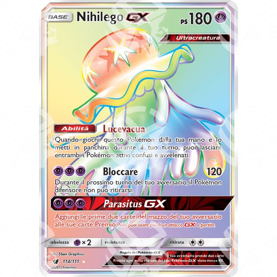 Invasione Scarlatta - Nihilego GX - Rainbow Rare 114/111 - Warcard - Invasione Scarlatta - Nihilego GX - Rainbow Rare 114/111 i prezzi più bassi sul mercato, solo da www.warcardshop.com! Carte singole, box, buste e mazzi.