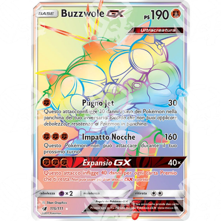 Invasione Scarlatta - Buzzwole GX - Rainbow Rare 115/111 - Warcard - Invasione Scarlatta - Buzzwole GX - Rainbow Rare 115/111 i prezzi più bassi sul mercato, solo da www.warcardshop.com! Carte singole, box, buste e mazzi.