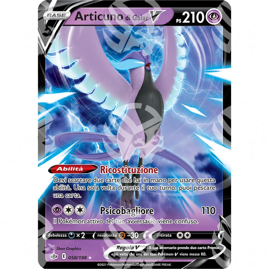 Regno Glaciale - Galarian Articuno V - 058/198 - Warcard - Regno Glaciale - Galarian Articuno V - 058/198 i prezzi più bassi sul mercato, solo da www.warcardshop.com! Carte singole, box, buste e mazzi.