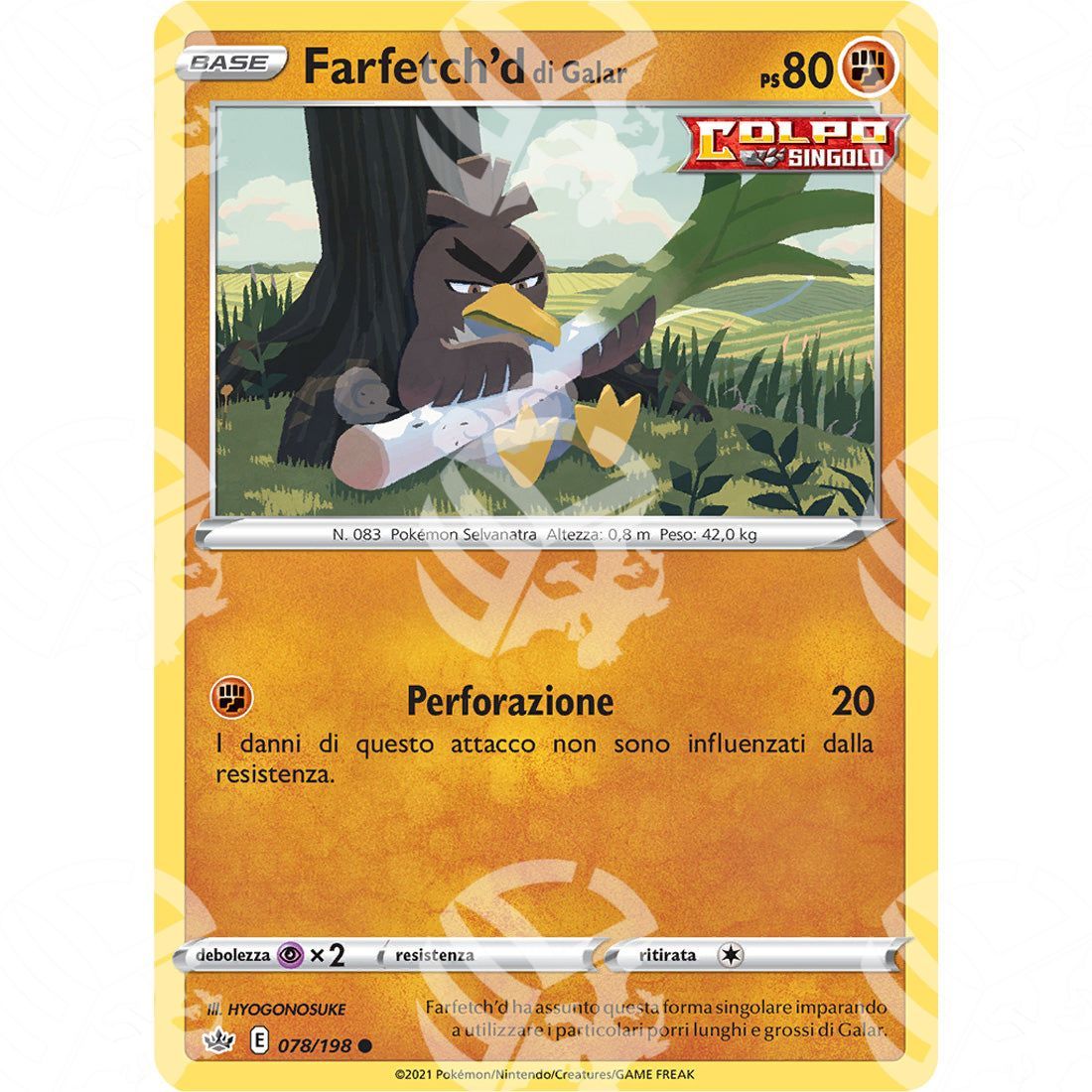 Regno Glaciale - Galarian Farfetch'd - 078/198 - Warcard - Regno Glaciale - Galarian Farfetch'd - 078/198 i prezzi più bassi sul mercato, solo da www.warcardshop.com! Carte singole, box, buste e mazzi.