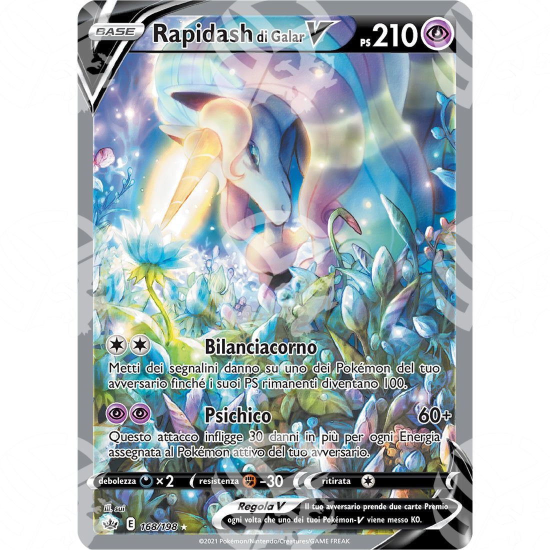 Regno Glaciale - Galarian Rapidash V - Ultra Rare 168/198 - Warcard - Regno Glaciale - Galarian Rapidash V - Ultra Rare 168/198 i prezzi più bassi sul mercato, solo da www.warcardshop.com! Carte singole, box, buste e mazzi.